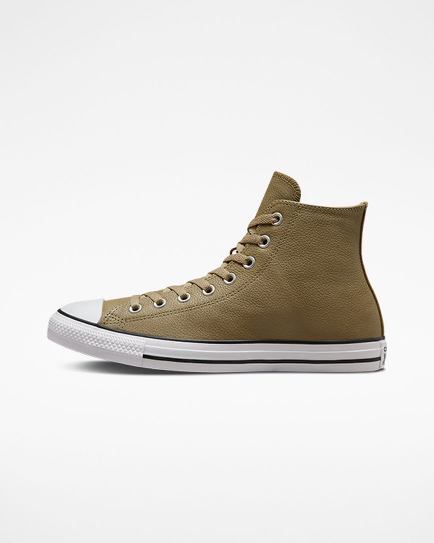 Tenisi Inalti Barbati Converse Chuck Taylor All Star Piele Kaki | RO 13D0LP801